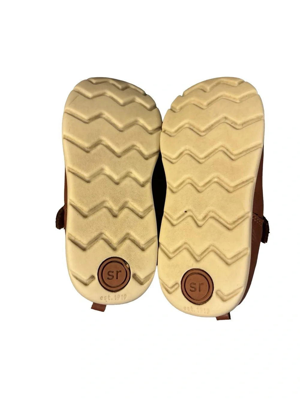 Stride Rite Munchkin Cognac brown Mary Jane Hook-and-Loop Girls Shoes Size 10